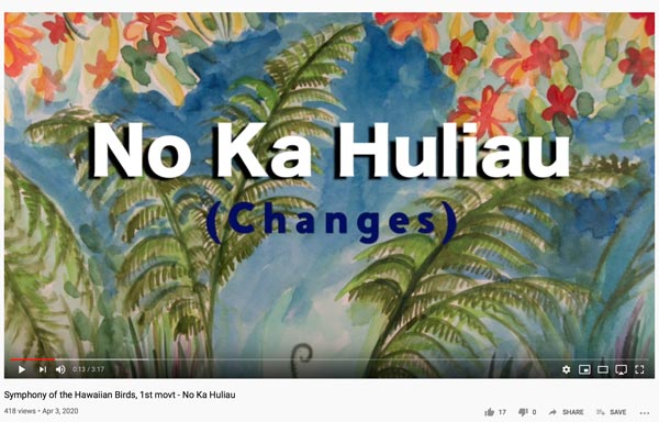 symphony of Hawaiian birds